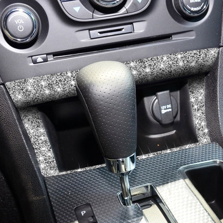 For Dodge Charger 2011-2014 Car Storage Box Frame Diamond Decorative Sticker, Left-hand Drive, Storage Box Frame