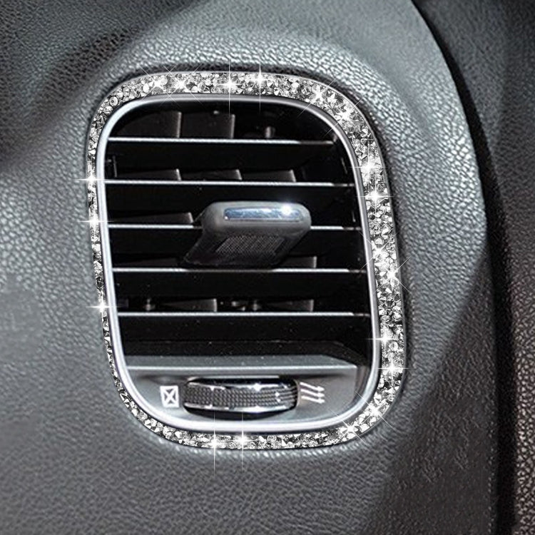 For Dodge Charger 2011-2014 Car Front Passenger Seat Air Vent Diamond Decorative Sticker, Left-hand Drive, Front Passenger Seat Air Vent