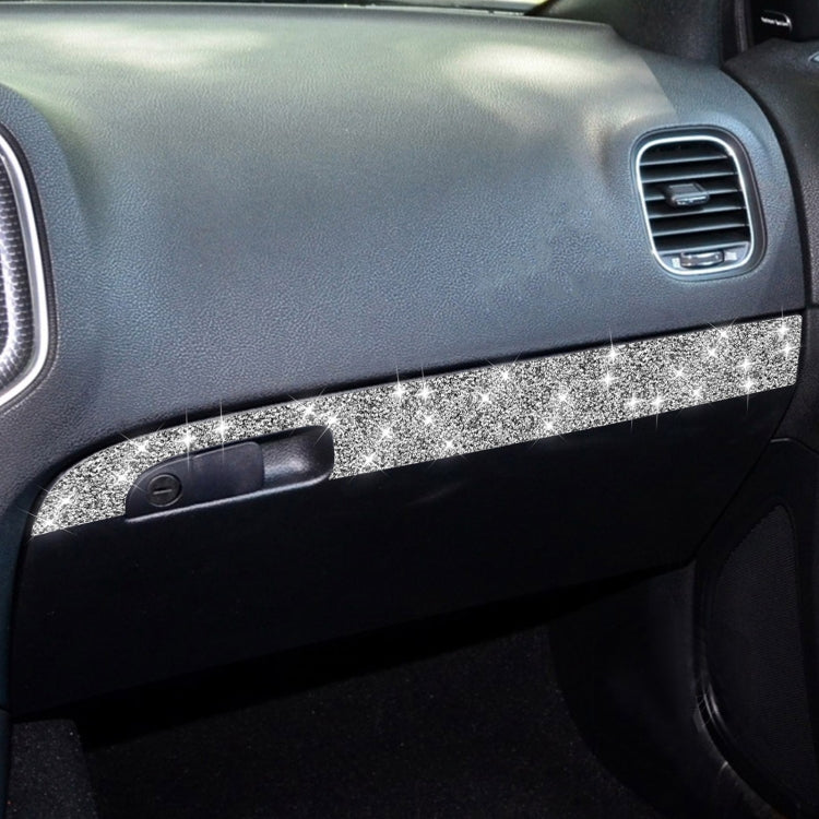 For Dodge Charger 2011-2014 Car Front Passenger Seat Storage Box Diamond Decorative Sticker, Left-hand Drive, Front Passenger Seat Storage Box