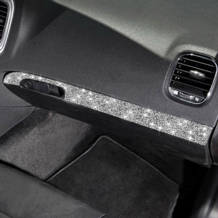For Dodge Charger 2011-2014 Car Front Passenger Seat Storage Box Diamond Decorative Sticker, Left-hand Drive, Front Passenger Seat Storage Box