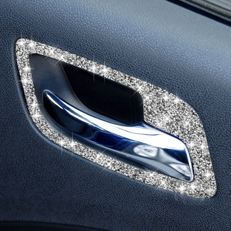 For Dodge Charger 2011-2014 Car Door Handle A Diamond Decorative Sticker, Left-hand Drive, Door Handle A