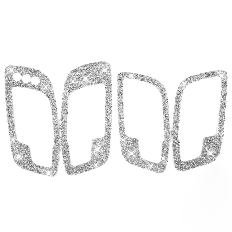 For Dodge Charger 2011-2014 Car Door Handle B Diamond Decorative Sticker, Left-hand Drive, Door Handle B