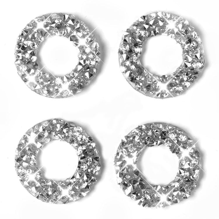 For Dodge Charger 2011-2014 Car Door Lock Ring Diamond Decorative Sticker, Left-hand Drive, Door Lock Ring