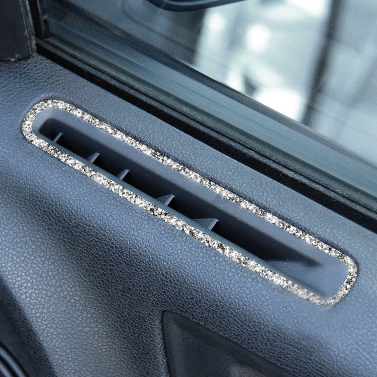 For Dodge Charger 2011-2014 Car Window Defogger Air Vent Diamond Decorative Sticker, Left-hand Drive, Window Defogger Air Vent