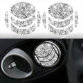 For Nissan 350Z 2006-2009 10pcs Car Left and Right Exhaust Port Diamond Sticker,Left and Right Drive Universal, Car Left and Right Exhaust Port