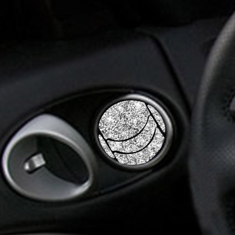 For Nissan 350Z 2006-2009 10pcs Car Left and Right Exhaust Port Diamond Sticker,Left and Right Drive Universal, Car Left and Right Exhaust Port