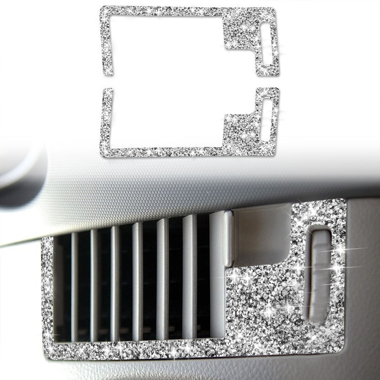 For Nissan 350Z 2006-2009 Car Center Ventilation Exhaust Outlet Diamond Sticker,Left and Right Drive Universal, Car Center Ventilation Exhaust Outlet