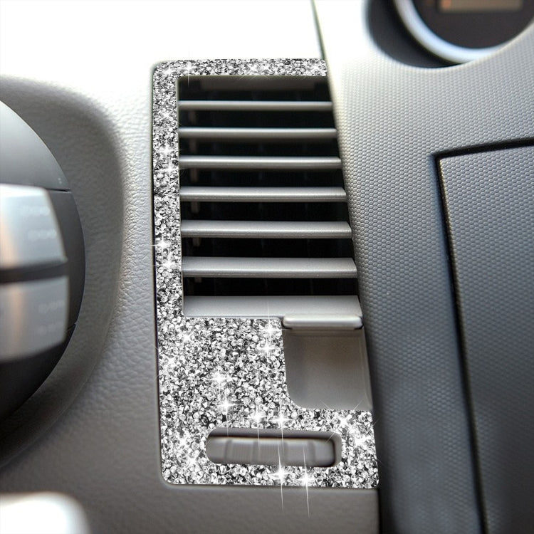 For Nissan 350Z 2006-2009 Car Center Ventilation Exhaust Outlet Diamond Sticker,Left and Right Drive Universal, Car Center Ventilation Exhaust Outlet