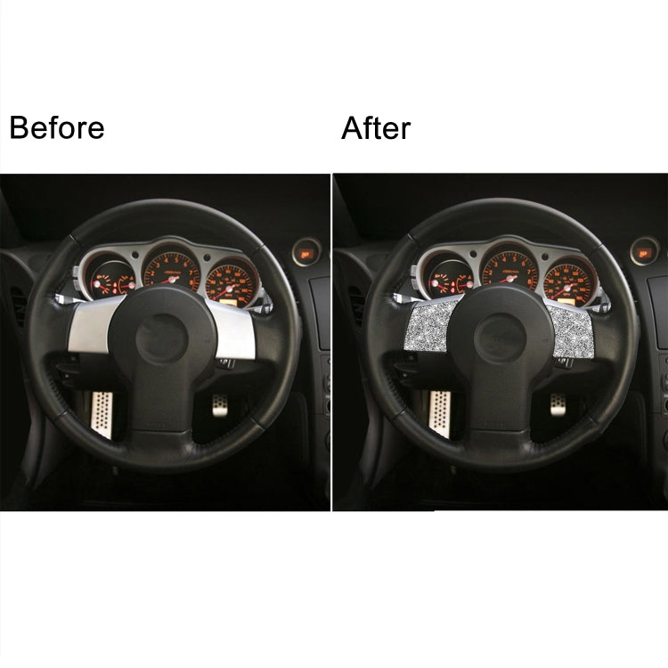 For Nissan 350Z 2006-2009 Car Steering Wheel Diamond Sticker,Left and Right Drive Universal, Car Steering Wheel