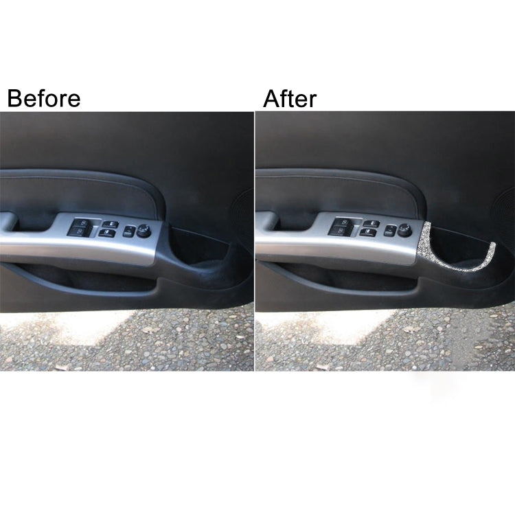 For Nissan 350Z 2006-2009 Car Door Water Cup Hole Diamond Sticker,Left and Right Drive Universal, Car Door Water Cup Hole