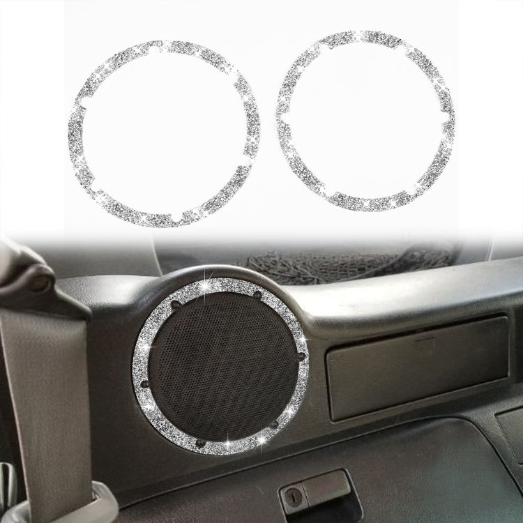 For Nissan 350Z 2006-2009 Car Rear Speaker Surround Diamond Sticker,Left and Right Drive Universal, Car Rear Speaker Surround