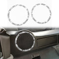 For Nissan 350Z 2006-2009 Car Rear Speaker Surround Diamond Sticker,Left and Right Drive Universal, Car Rear Speaker Surround