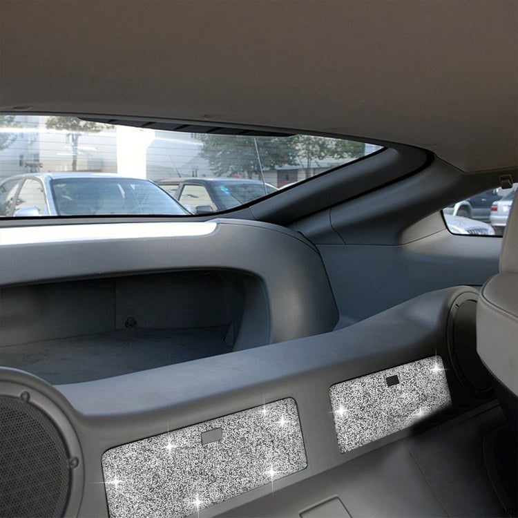 For Nissan 350Z 2006-2009 Car Rear Storage Box Diamond Sticker,Left and Right Drive Universal, Car Rear Storage Box
