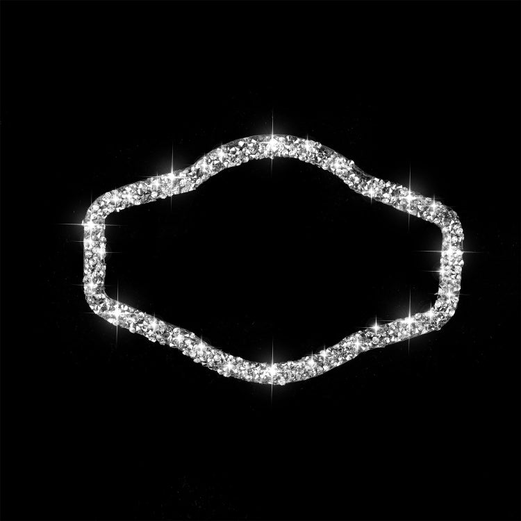 Car Headlight Switch Frame Diamond Decoration Sticker, Left and Right Drive, Headlight Switch Frame