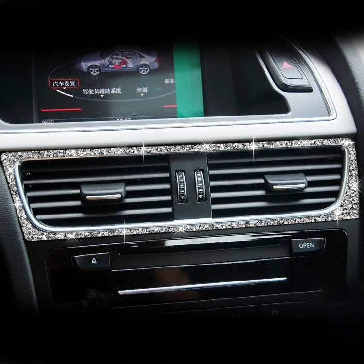 For Audi A4 / A5 / Q5 Car Air Conditioning Air Outlet Frame Diamond Decoration Sticker, Air Conditioning Air Outlet Frame Left Drive, Air Conditioning Air Outlet Frame Right Drive