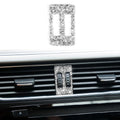 Car Air Conditioner Air Outlet Knob Diamond Decoration Sticker, Left and Right Drive, Air Conditioner Air Outlet Knob