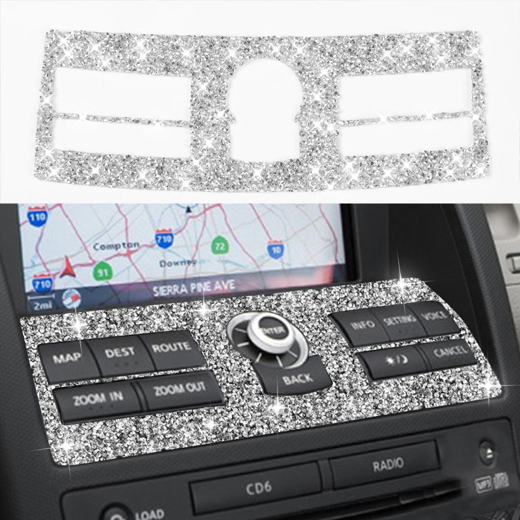 For Nissan 350Z 2006-2009 Car Navigation System Control Diamond Sticker,Left and Right Drive Universal, Car Navigation System Control