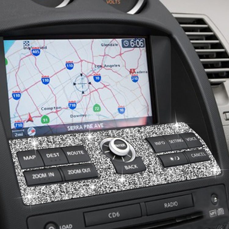 For Nissan 350Z 2006-2009 Car Navigation System Control Diamond Sticker,Left and Right Drive Universal, Car Navigation System Control