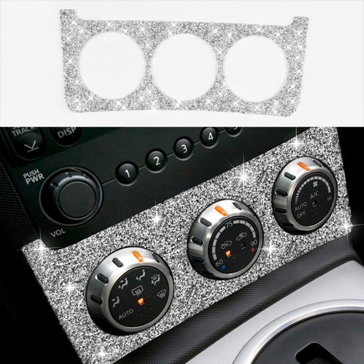 For Nissan 350Z 2006-2009 Car Instrument Knob Diamond Sticker,Left and Right Drive Universal, Car Instrument Knob