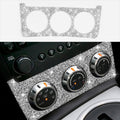 For Nissan 350Z 2006-2009 Car Instrument Knob Diamond Sticker,Left and Right Drive Universal, Car Instrument Knob