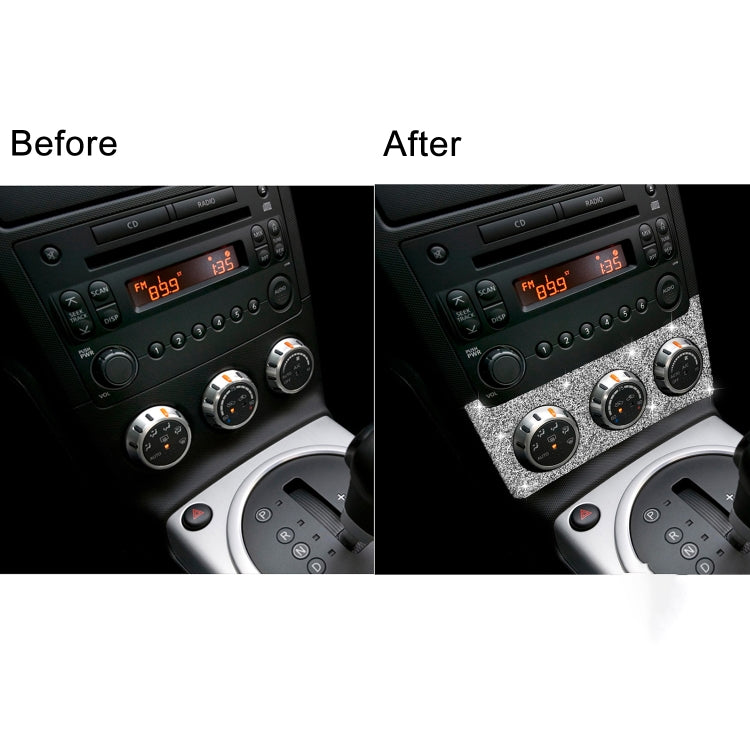 For Nissan 350Z 2006-2009 Car Instrument Knob Diamond Sticker,Left and Right Drive Universal, Car Instrument Knob