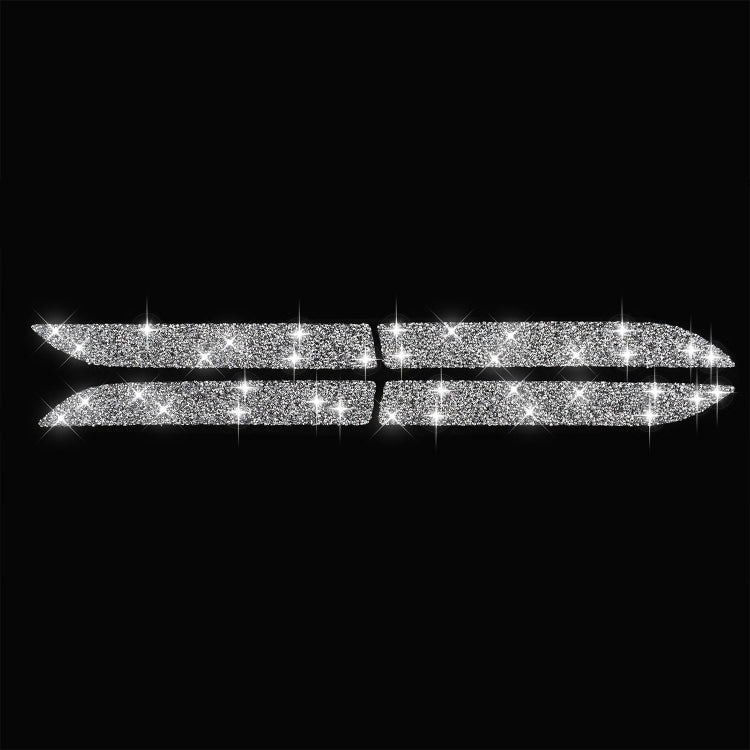 For Tesla Model X Car Exterior Door Handle Panel Diamond Sticker,Left and Right Drive Universal, Car Exterior Door Handle Panel