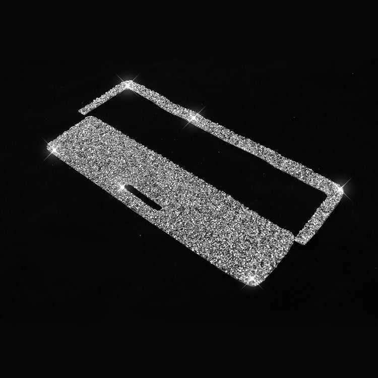 Car Gear Button Frame Diamond Decoration Sticker, Left Drive, Gear Button Frame