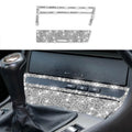 For BMW Series 3 E46 1998-2005 Car Cigarette Lighter Frame Diamond Decoration Sticker, Cigarette Lighter Frame Right Drive, Cigarette Lighter Frame Left Drive