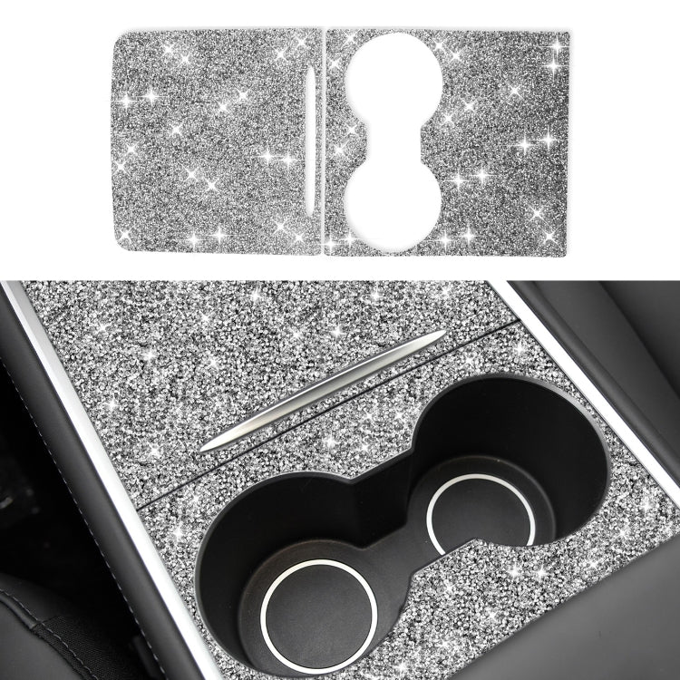 For Tesla Model 3 Car Center Control Panel Diamond Sticker,Left and Right Drive Universal, Center Control Panel