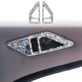 Car Rear Seat Reading Light Diamond Decoration Sticker, Left and Right Drive, Rear Seat Reading Light