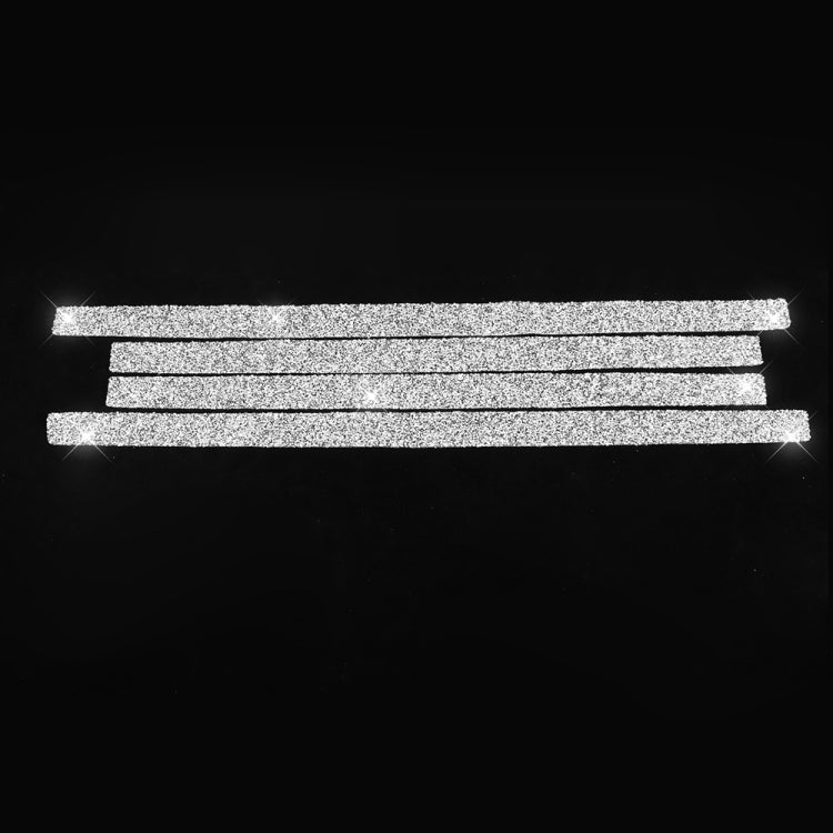 Car Door Threshold Strip Diamond Decoration Sticker, Left and Right Drive, Door Threshold Strip