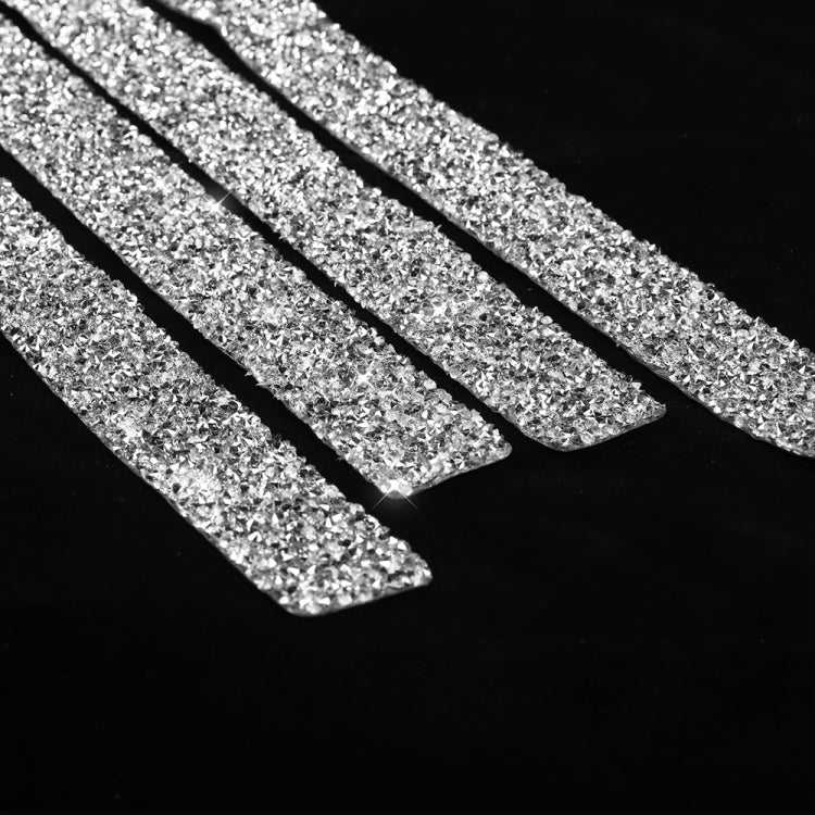 Car Door Threshold Strip Diamond Decoration Sticker, Left and Right Drive, Door Threshold Strip