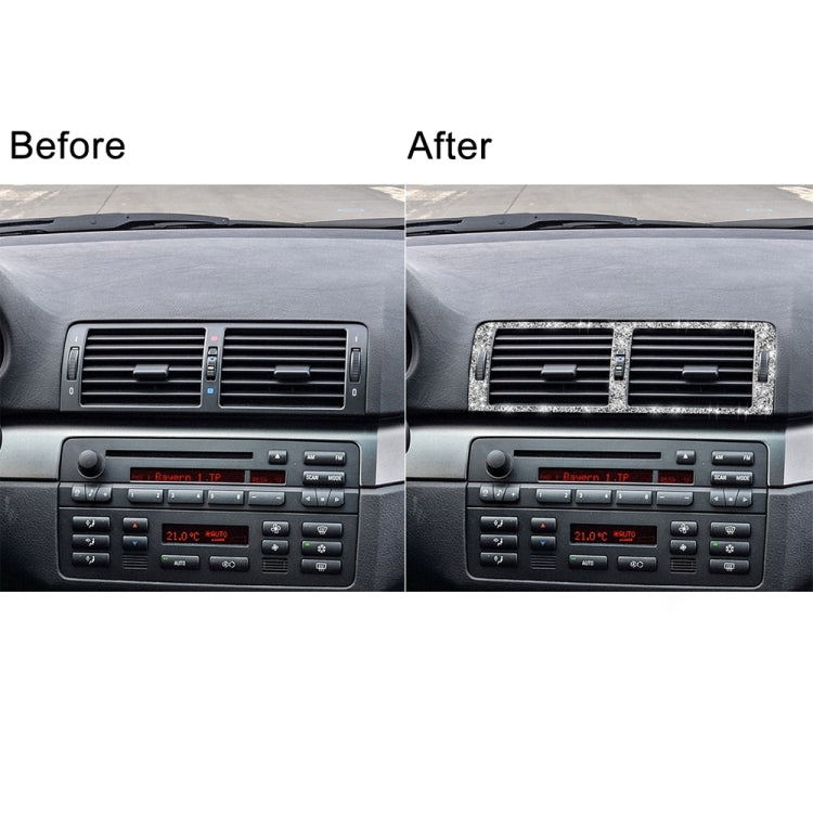 Car Middle Air Outlet Diamond Decoration Sticker, Left and Right Drive, Middle Air Outlet