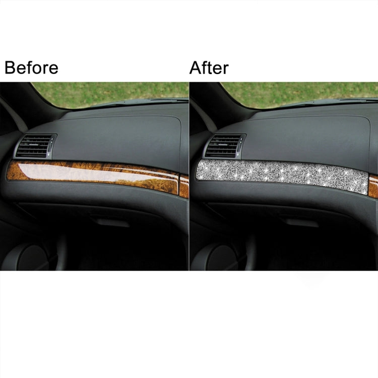 For BMW Series 3 E46 1998-2005 Car Copilot Central Control Diamond Decoration Sticker, Copilot Central Control Right Drive, Copilot Central Control Left Drive