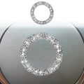 Car Steering Wheel Logo Circle Diamond Decoration Sticker, Left and Right Drive, Steering Wheel Logo Circle
