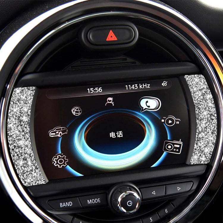 Car F Chassis Navigation Panel Diamond Decoration Sticker, For BMW Mini Cooper Countryman Clubman F54