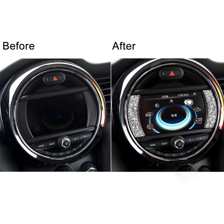 Car F Chassis Navigation Panel Diamond Decoration Sticker, For BMW Mini Cooper Countryman Clubman F54