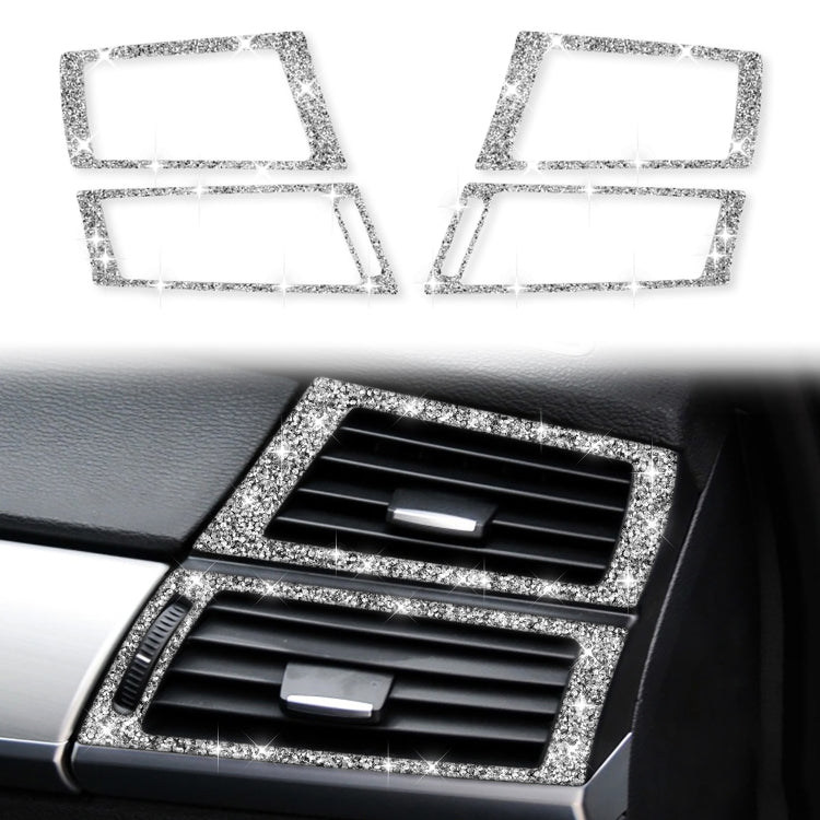 For BMW X5 E70 / X6 E71 2008-2013 Car Side Air Outlet Diamond Decoration Sticker, Side Air Outlet