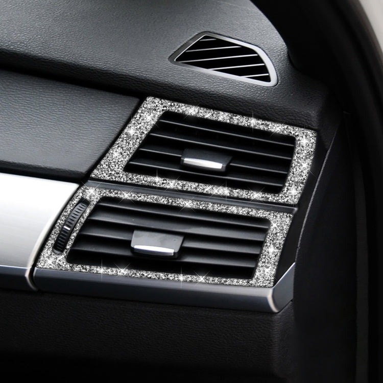 For BMW X5 E70 / X6 E71 2008-2013 Car Side Air Outlet Diamond Decoration Sticker, Side Air Outlet