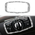 For BMW X5 E70 / X6 E71 2008-2013 Car Headlight Switch Frame Diamond Decoration Sticker, Headlight Switch Frame