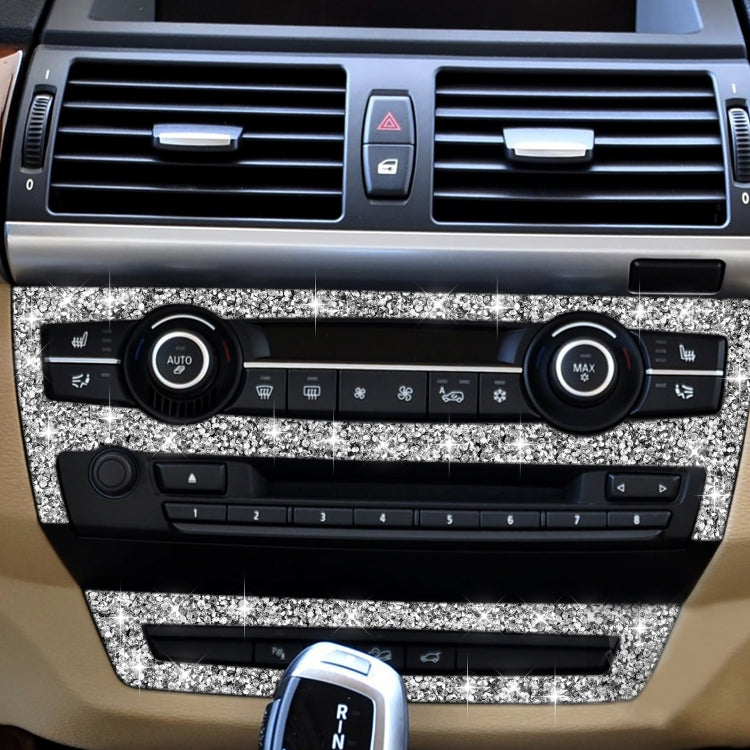 For BMW X5 E70 2008-2013 / X6 E71 2009-2014 Car Air Conditioner Set Diamond Decoration Sticker, Air Conditioner Set