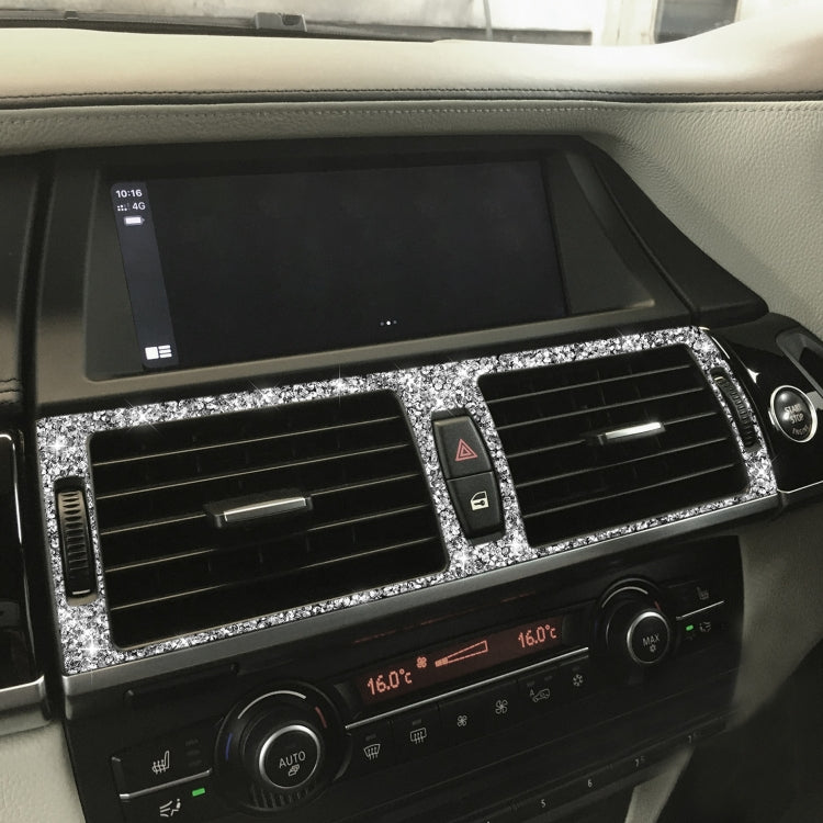 For BMW X5 E70 / X6 E71 2008-2013 Car Middle Air Outlet Diamond Decoration Sticker, Middle Air Outlet
