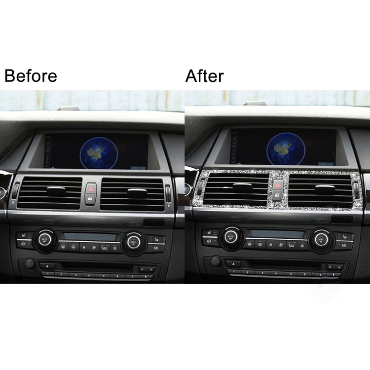 For BMW X5 E70 / X6 E71 2008-2013 Car Middle Air Outlet Diamond Decoration Sticker, Middle Air Outlet
