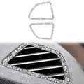 For BMW X5 E70 / X6 E71 2008-2013 Car Dashboard Air Outlet Diamond Decoration Sticker, Dashboard Air Outlet Right Drive, Dashboard Air Outlet Left Drive