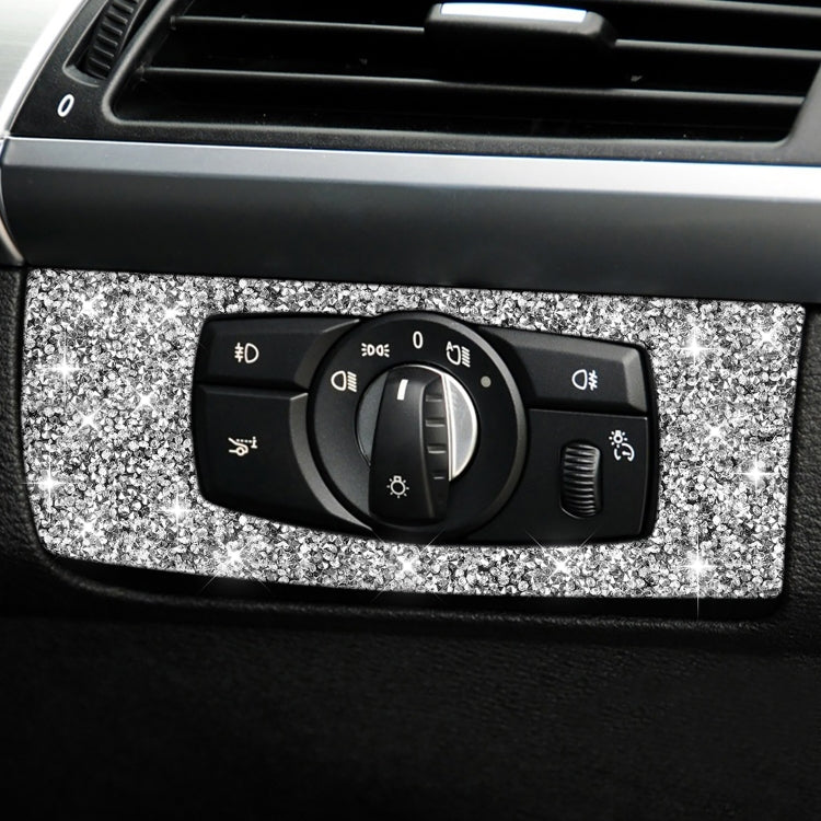 For BMW X5 E70 / X6 E71 2008-2013 Car Headlight Panel Diamond Decoration Sticker, Headlight Panel Right Drive, Headlight Panel Left Drive
