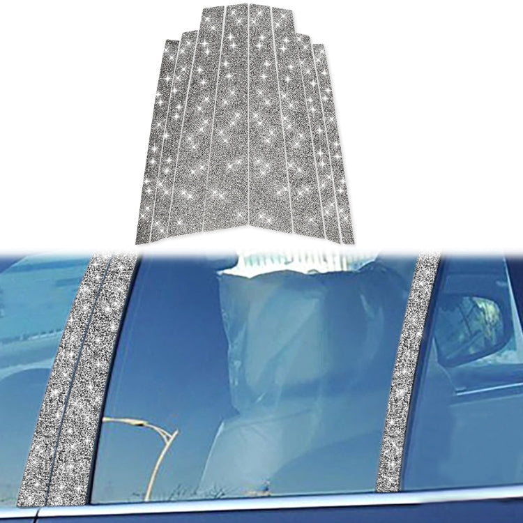 For BMW X5 E70 2008-2013 8pcs Car B-Pillar Diamond Decoration Sticker, B-Pillar