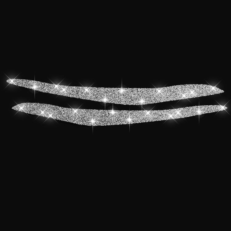 For BMW X5 E70 2010-2012 Car Light Eyebrow Diamond Decoration Sticker, Light Eyebrow