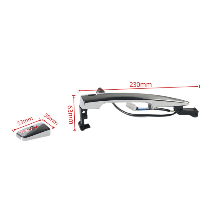 A8500-01 For Nissan Car Front Left Outside Door Chrome Handle with Inductance 80640-9N00A, A8500-01