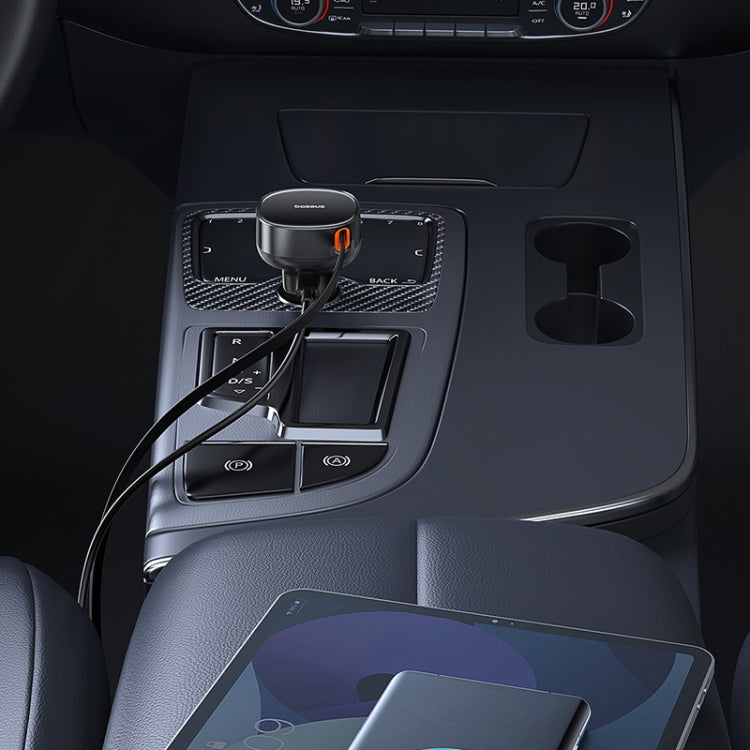 Baseus Tuxiang Pro 60W 2 in 1 Dual Type-C Interface Car Charger