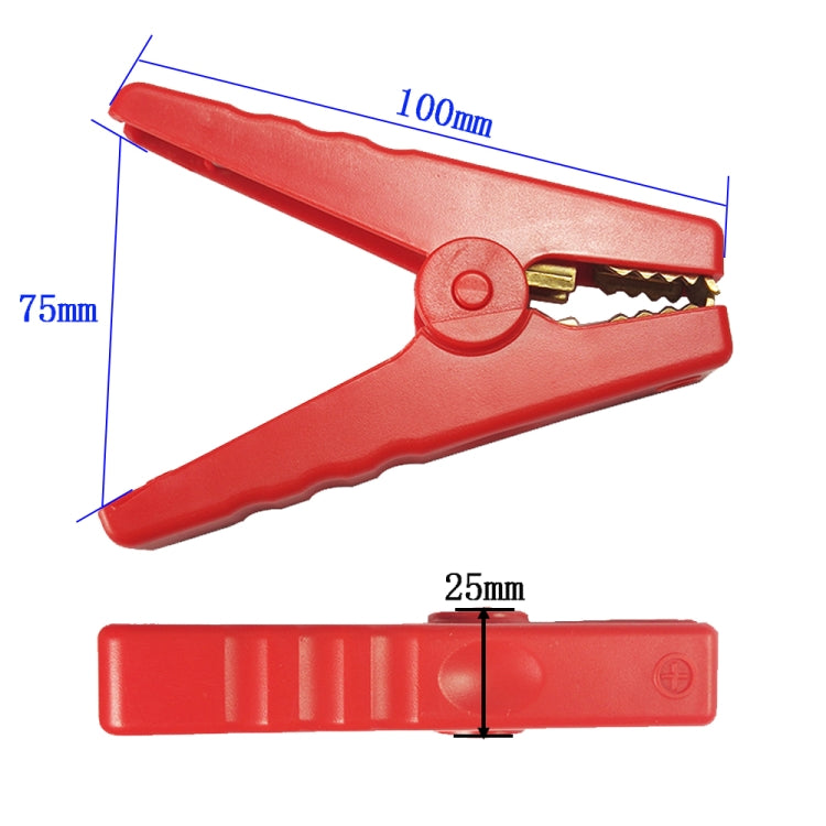 2pcs Car Emergency Start Power Supply Battery Ignition Clip with Pure Copper Crocodile Clip